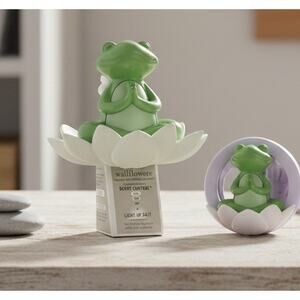 Bath & Body Works ZEN FROG Bundle - Wallflower Plug & Car Fragrance Clip New